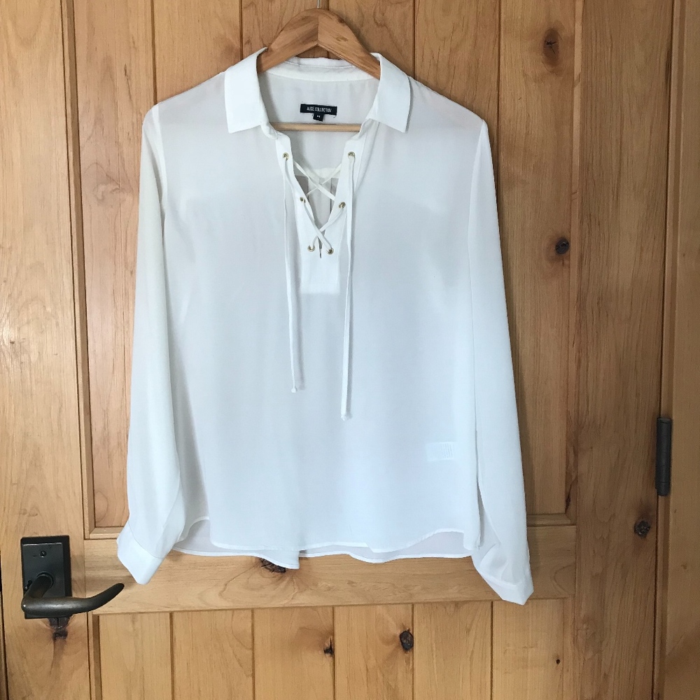 Alice Collection Sheer White Blouse